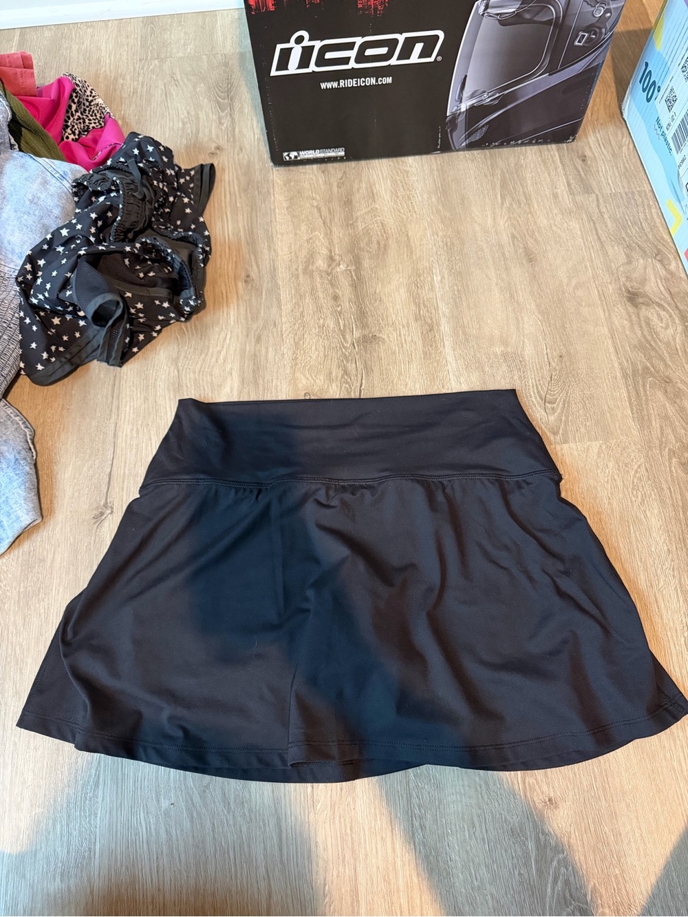 Athletic Works Black Circle Skort